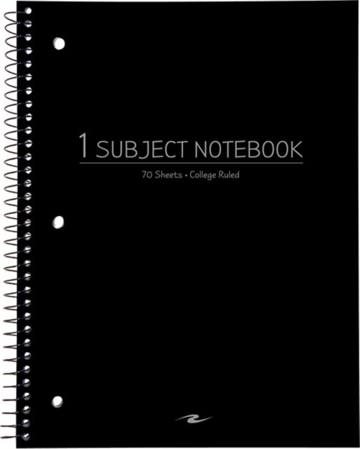 NOTEBOOK 10.5x8 70SH 1 SUB BLACK