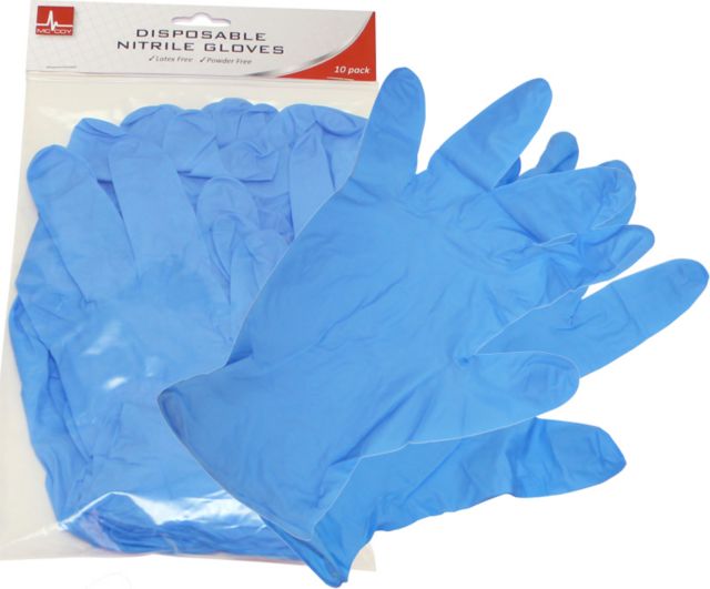 NITRILE GLOVES 10 PACK LARGE
