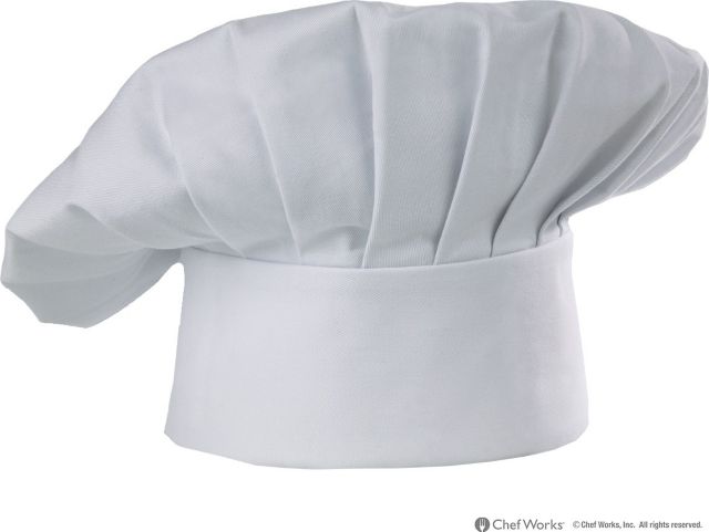 CHEF HAT WHITE
