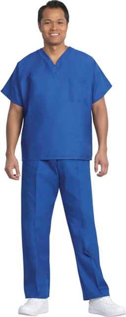 Unisex Cobalt Fashion Scrub Shirt Small