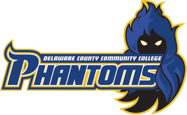Delaware CC Medium Decal Delaware County Community College Phantoms with Mascot - ONLINE ONLY