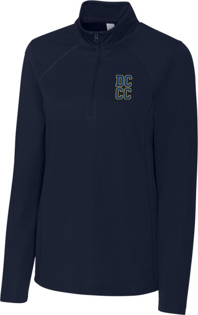Delaware CC C&B Womens Dark Clique Ice Pique Half Zip DCCC Stacked - ONLINE ONLY