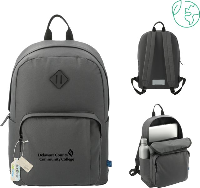 Delaware CC Repreve Ocean Everyday Computer Backpack Delaware County Community College Primary Mark - ONLINE ONLY