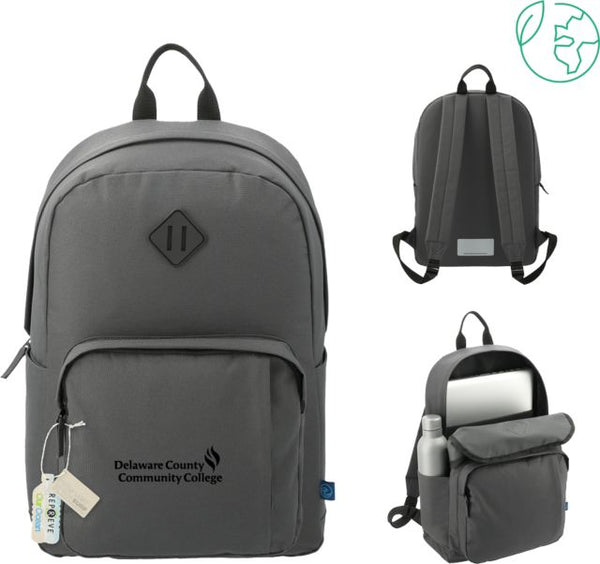 Delaware CC Repreve Ocean Everyday Computer Backpack Delaware County Community College Primary Mark - ONLINE ONLY