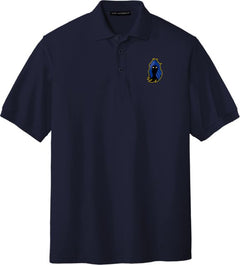 Delaware CC Silk Touch Polo DCCC Phantom Mascot - ONLINE ONLY