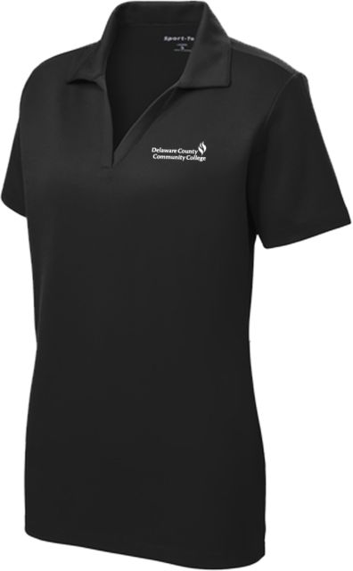 Delaware CC Womens Dry Mesh Polo Delaware County Community College Primary Mark - ONLINE ONLY