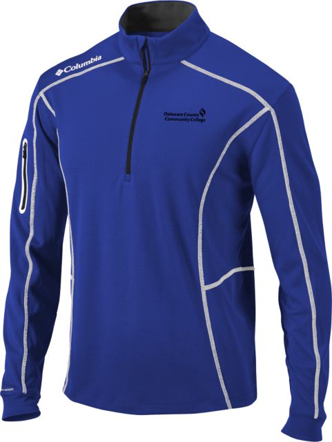 Delaware CC Columbia Omni Wick Shotgun 1/4 Zip Delaware County Community College Primary Mark - ONLINE ONLY