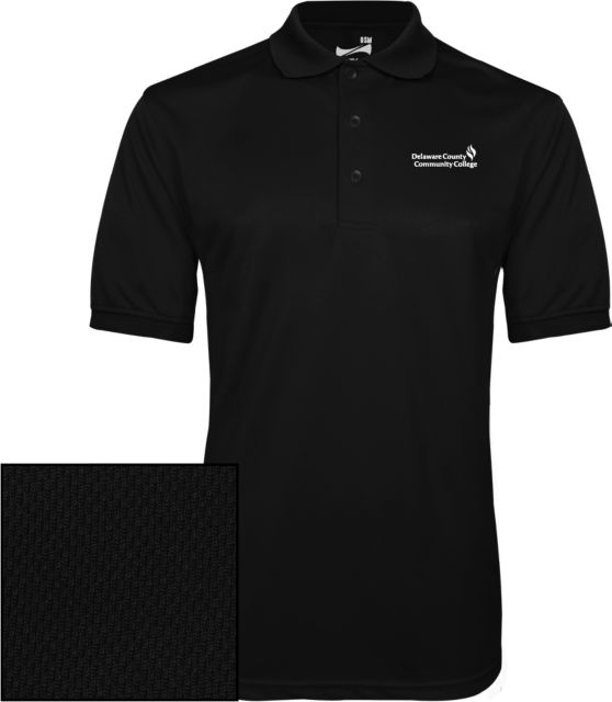 Delaware CC Dry Mesh Polo Delaware County Community College Primary Mark - ONLINE ONLY