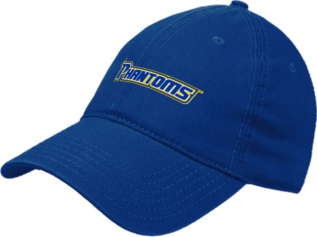 Delaware CC Unstructured Adjustable Low Profile Hat Delaware County Community College Phantoms Wordmark - ONLINE ONLY