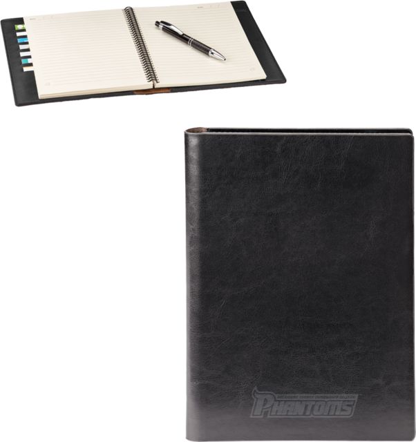 Delaware CC Fabrizio Hard Cover Journal Delaware County Community College Phantoms Wordmark  Engraved - ONLINE ONLY