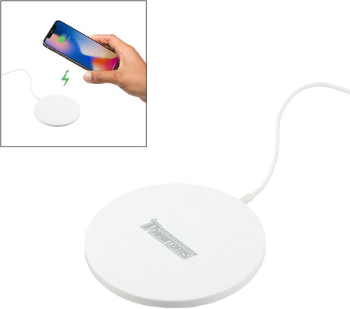 Delaware CC Ultra Thin Wireless Charging Pad Delaware County Community College Phantoms Wordmark  Engraved - ONLINE ONLY
