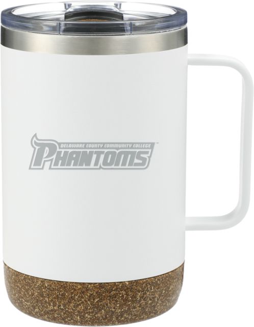 Delaware CC Valhalla Vacuum Insulated Camp Mug 14oz Delaware County Community College Phantoms Wordmark  Engraved - ONLINE ONLY